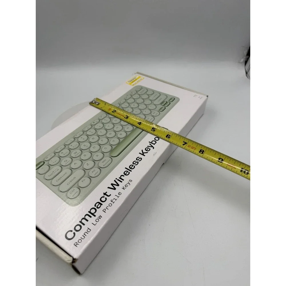 NEW IN BOX North Compact Round Key Wireless Keyboard - Mint Green